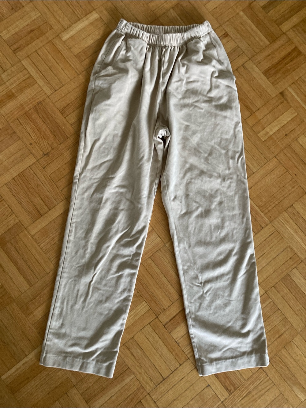 L.L. Bean Women’s Cream Cotton Joggers